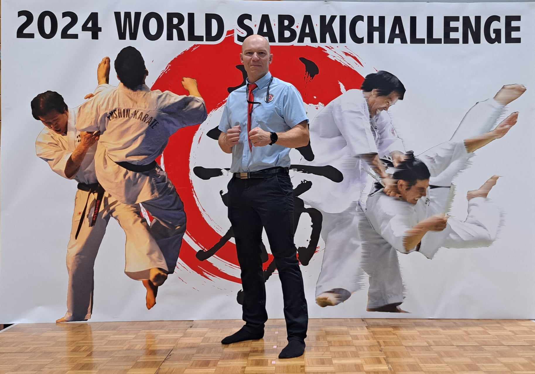 Paweł trener Enshin Karate sędzia mistrzostw