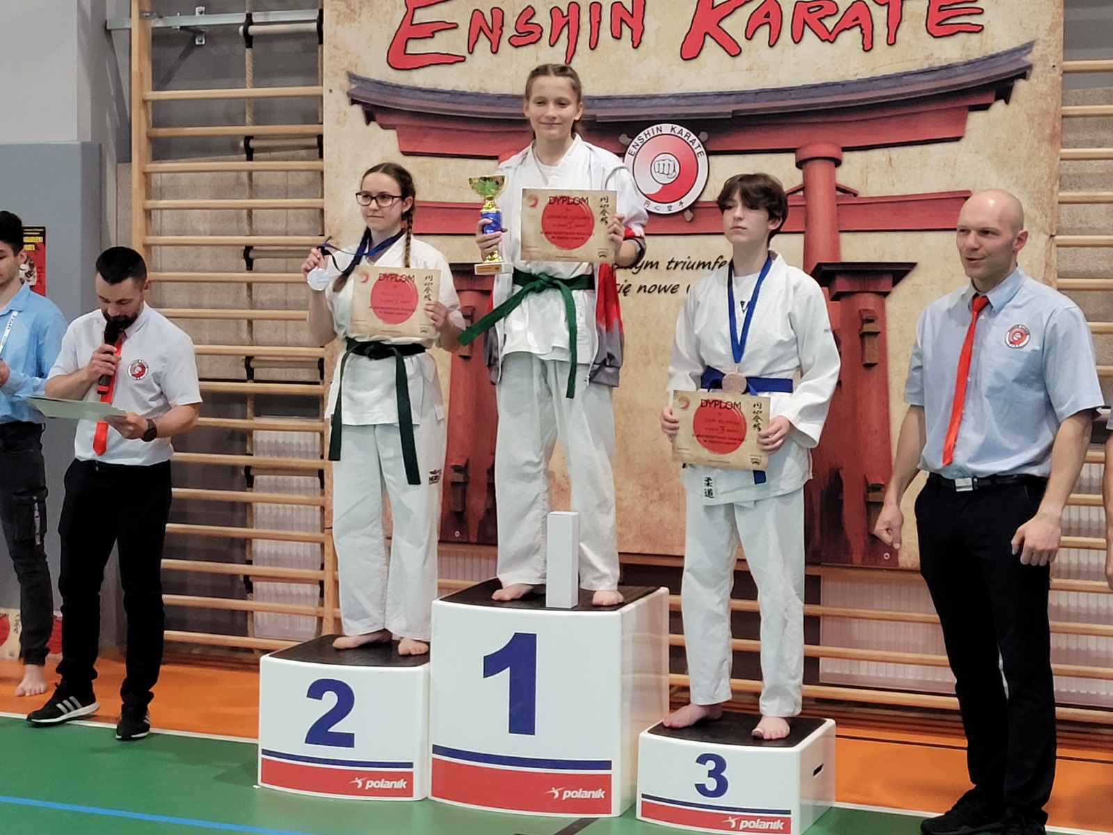 Podium zawody karate Kaito Klub